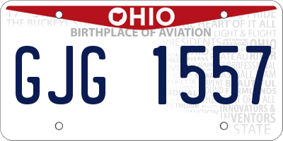 OH license plate GJG1557