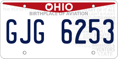 OH license plate GJG6253