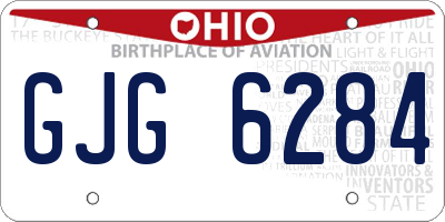 OH license plate GJG6284