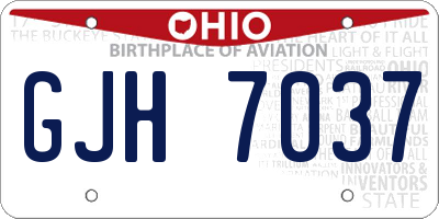OH license plate GJH7037