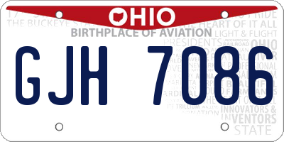 OH license plate GJH7086