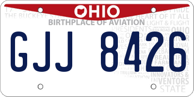 OH license plate GJJ8426