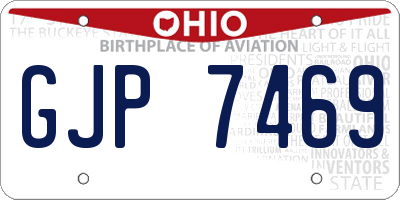 OH license plate GJP7469