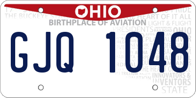 OH license plate GJQ1048