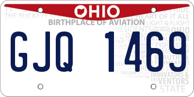 OH license plate GJQ1469