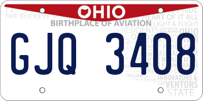 OH license plate GJQ3408