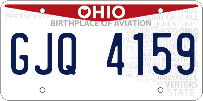 OH license plate GJQ4159