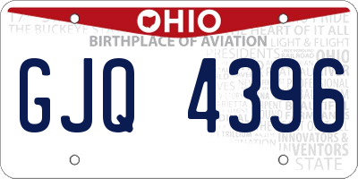 OH license plate GJQ4396
