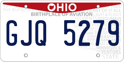 OH license plate GJQ5279