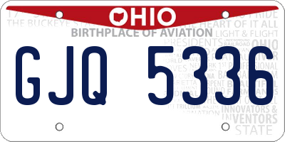 OH license plate GJQ5336