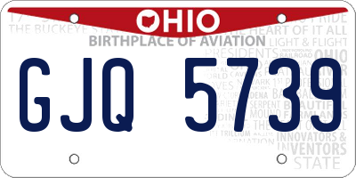 OH license plate GJQ5739