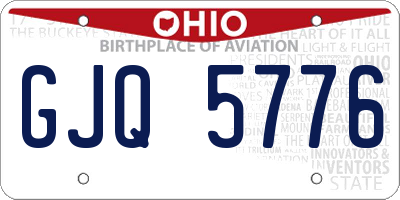 OH license plate GJQ5776