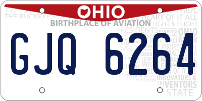 OH license plate GJQ6264