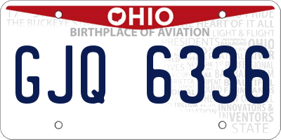 OH license plate GJQ6336