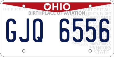 OH license plate GJQ6556