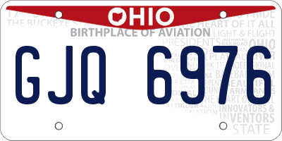 OH license plate GJQ6976