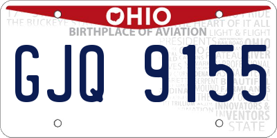 OH license plate GJQ9155