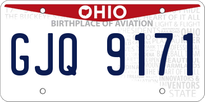 OH license plate GJQ9171