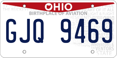OH license plate GJQ9469