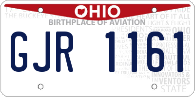 OH license plate GJR1161