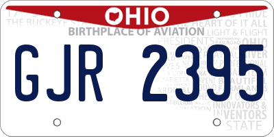 OH license plate GJR2395