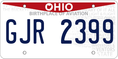 OH license plate GJR2399