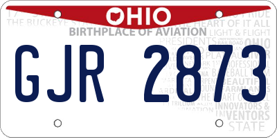 OH license plate GJR2873