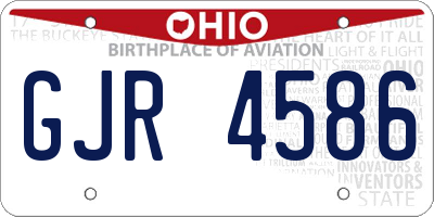 OH license plate GJR4586
