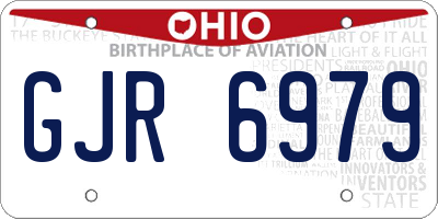 OH license plate GJR6979
