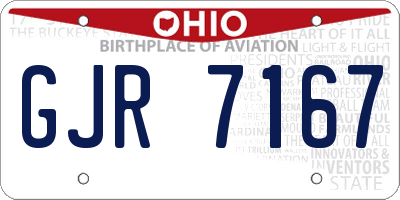 OH license plate GJR7167