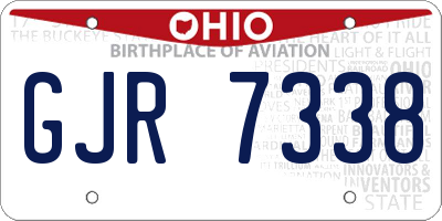 OH license plate GJR7338