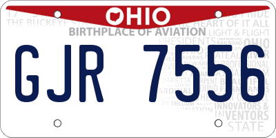 OH license plate GJR7556
