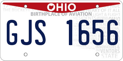 OH license plate GJS1656