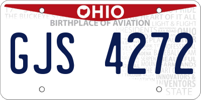 OH license plate GJS4272