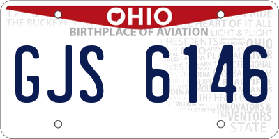 OH license plate GJS6146