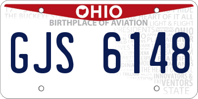 OH license plate GJS6148