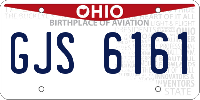 OH license plate GJS6161