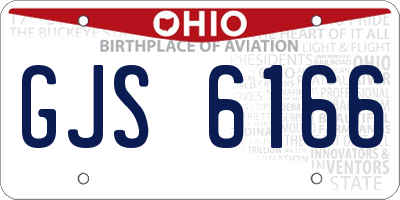 OH license plate GJS6166