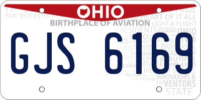 OH license plate GJS6169