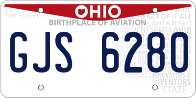 OH license plate GJS6280