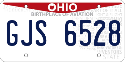 OH license plate GJS6528