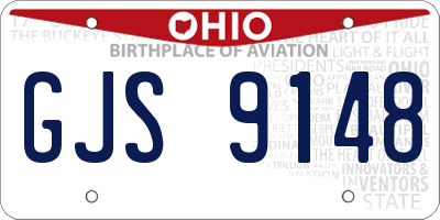 OH license plate GJS9148