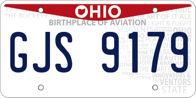OH license plate GJS9179