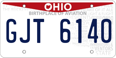 OH license plate GJT6140