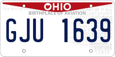OH license plate GJU1639