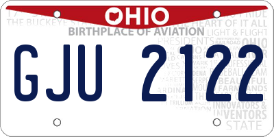 OH license plate GJU2122