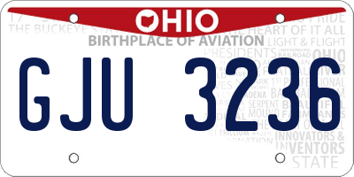 OH license plate GJU3236