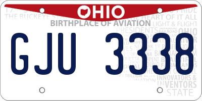 OH license plate GJU3338