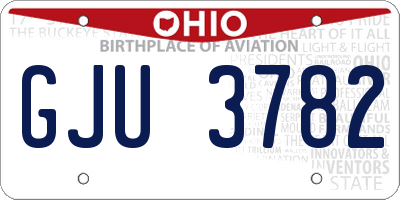OH license plate GJU3782