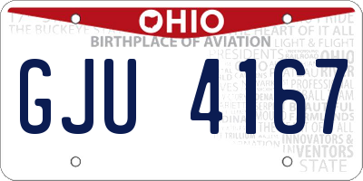 OH license plate GJU4167